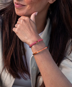 Pig & Hen Franky Bracelet Radiant Orange - Indigo Purple