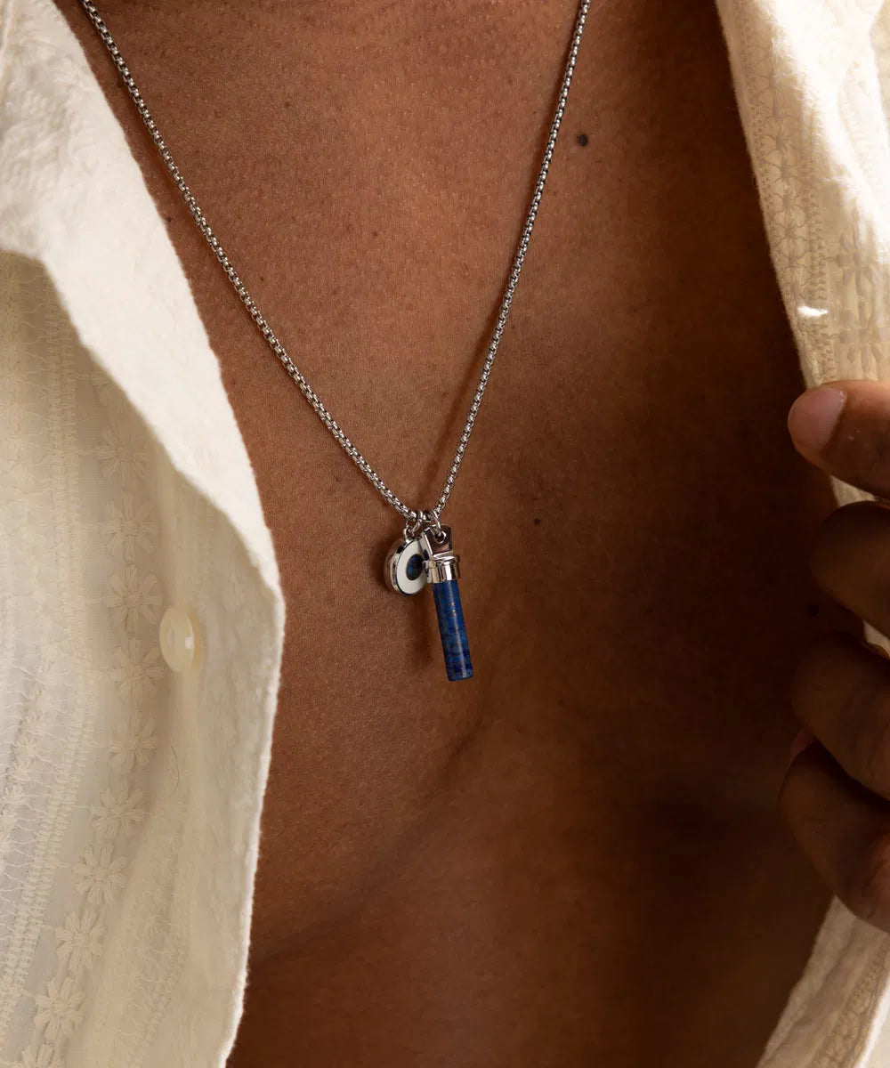 Pig & Hen Brontide Eye Lapis Lazuli Necklace