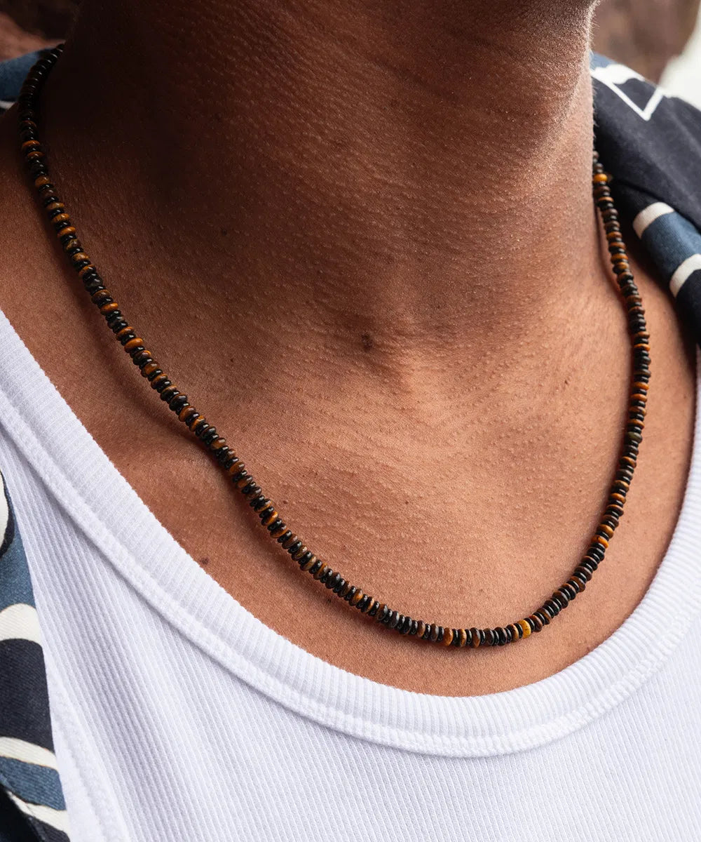 Pig & Hen Brontide Tiger Eye Necklace