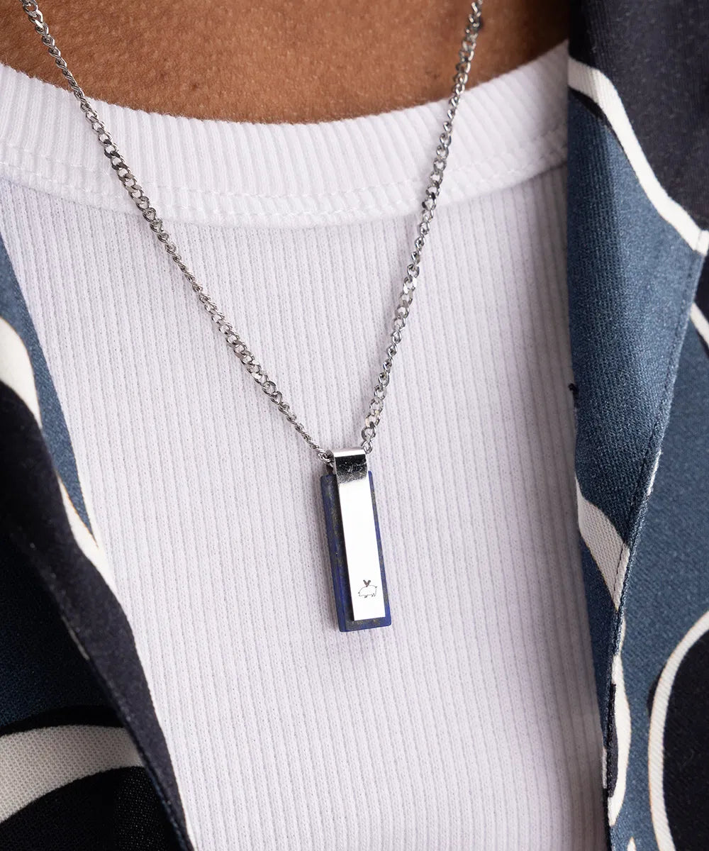 Pig & Hen Monolith Lapis Lazuli Necklace