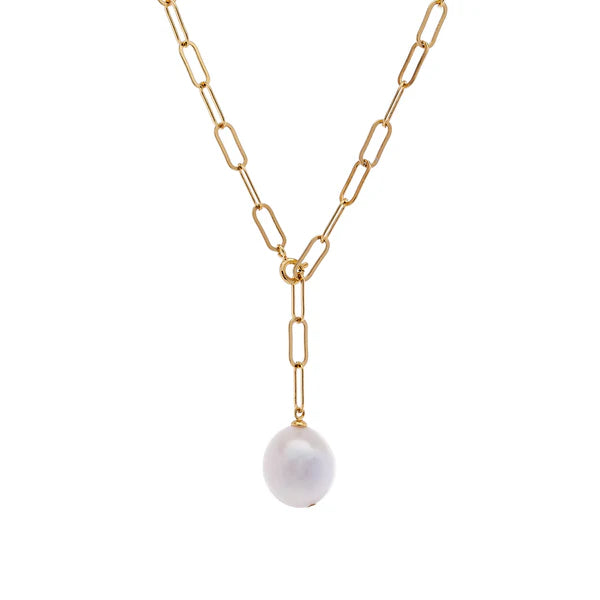 Sybella Chelsea Freshwater Pearl Gold Link Necklace