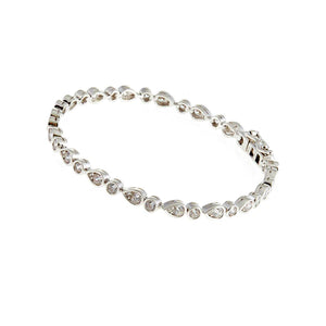 Sybella Clara Silver Multi-Shape Cubic Zirconia Tennis Bracelet