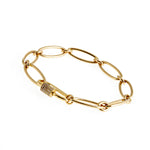 Sybella Aubrey Gold Plate Link Bracelet