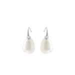 Sybella Darcy Silver Baroque Pearl Hook Earrings