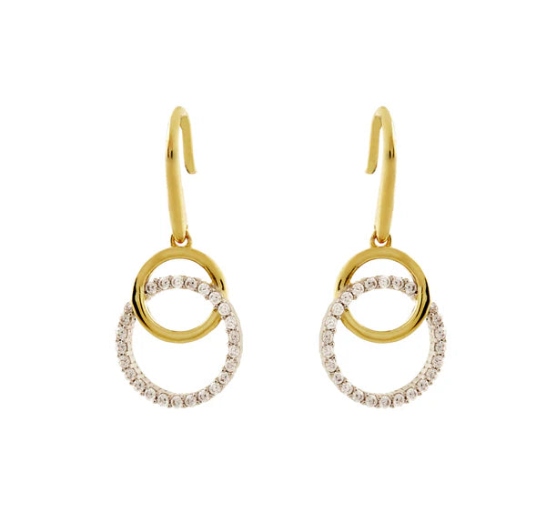 Sybella Ella Gold Double Circle Earrings