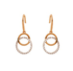 Sybella Ella Rose Gold Double Circle Earrings