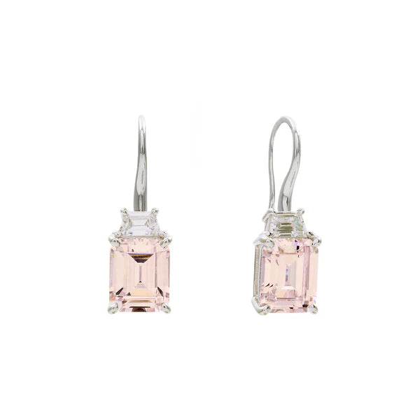 Sybella Josephine Pale Pink & Clear Cubic Zirconia Earrings