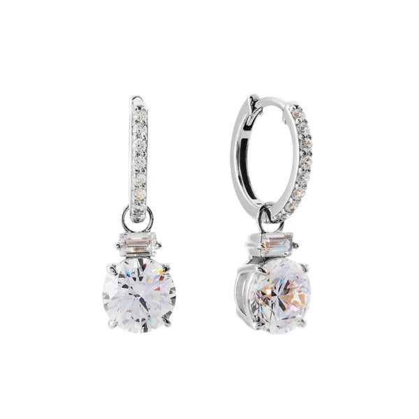 Sybella Robyn Silver Cubic Zirconia Drop Earrings