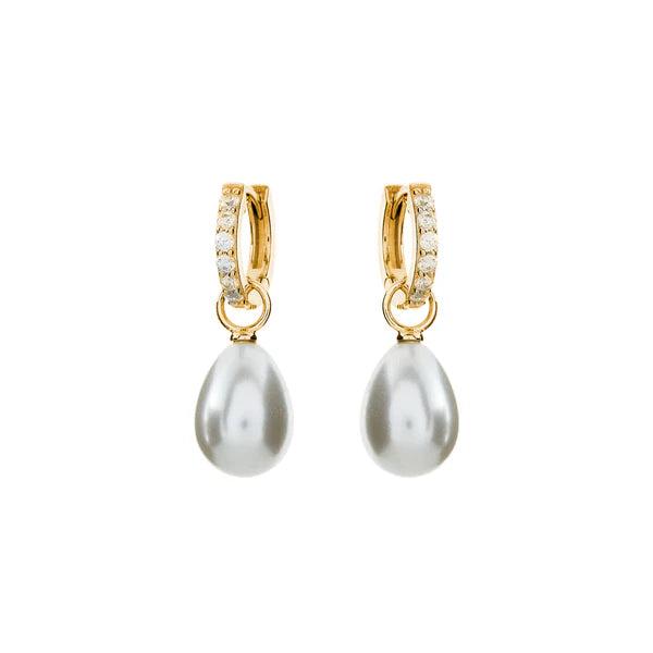 Sybella Bindi Baroque Pearl Gold Hoop Earrings