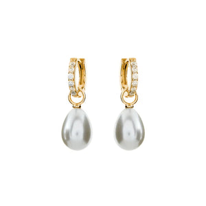 Sybella Bindi Baroque Pearl Gold Hoop Earrings