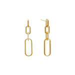 Sybella Aubrey Gold Plate Link Earrings