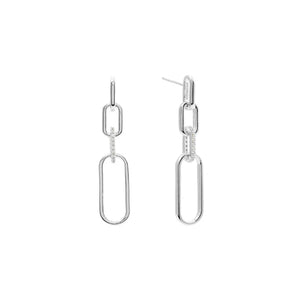 Sybella Aubrey Silver Link Earrings