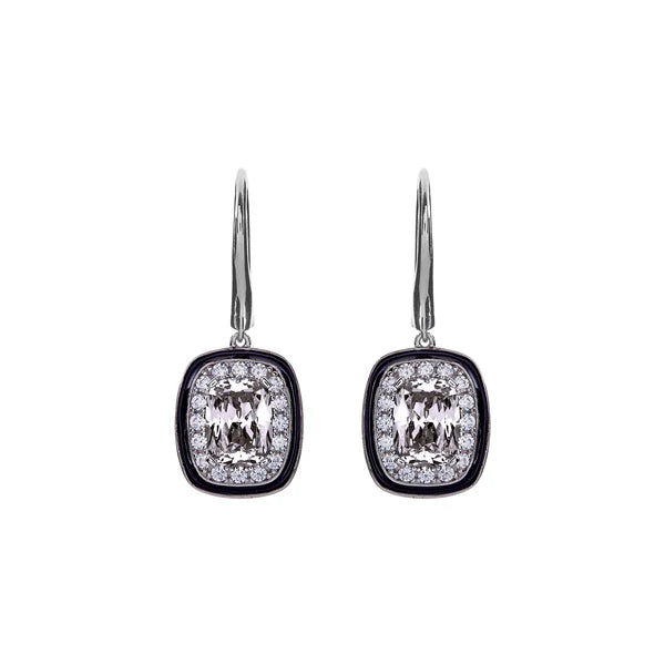 Sybella Sienna Black and Cubic Zirconia Earrings