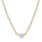 Sybella Carmen Freshwater Pearl Gold Cable Necklace