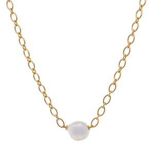 Sybella Carmen Freshwater Pearl Gold Cable Necklace