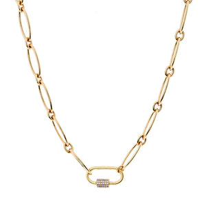 Sybella Aubrey Gold Link Necklace