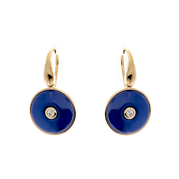 Sybella Olivia Gold & Blue Earrings