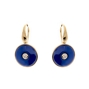 Sybella Olivia Gold & Blue Earrings