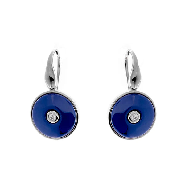 Sybella Olivia Silver & Blue Earrings