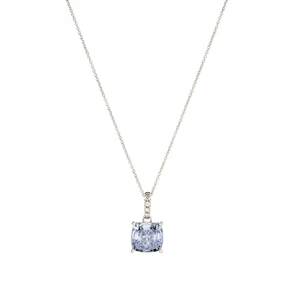 Sybella Ariella Tanzanite Blue & Clear Cubic Zirconia Silver Pendant