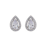 Sybella Maia Silver Cubic Zirconia Stud Earrings