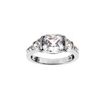 Sybella Lillian Rhodium Cubic Zirconia Dress Ring