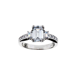 Sybella Lily Baguette Ring