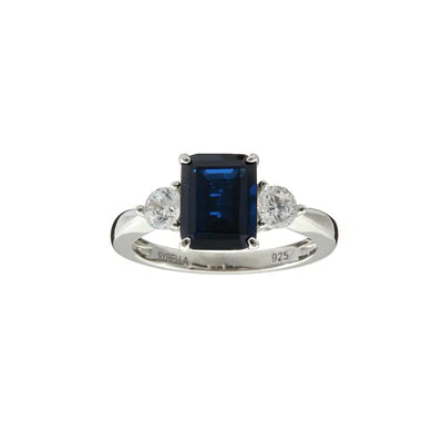 Sybella Paris Blue Baguette Ring