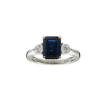 Sybella Paris Blue Baguette Ring