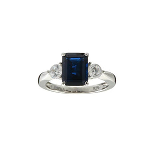 Sybella Paris Blue Baguette Ring