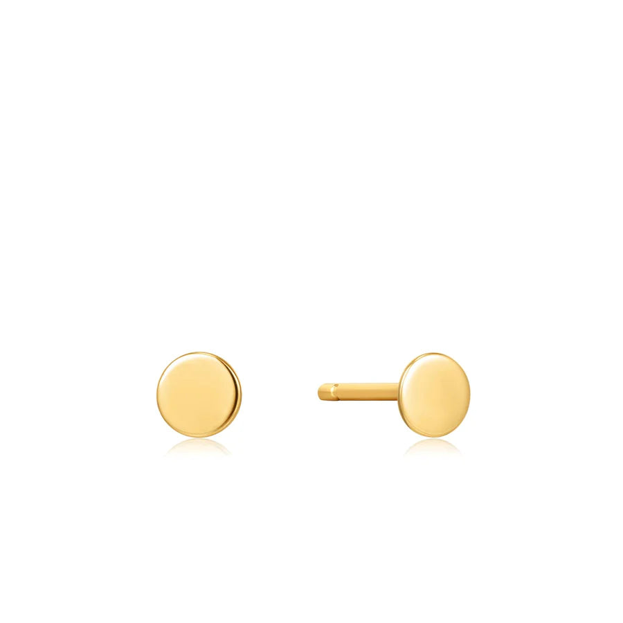 Ania Haie 14kt Gold Disc Stud Earrings