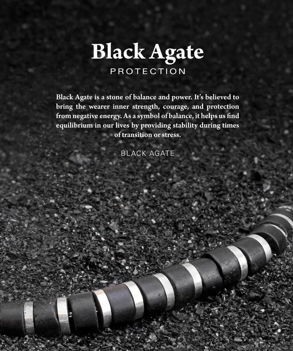 Pig & Hen Brontide 4mm Black Agate