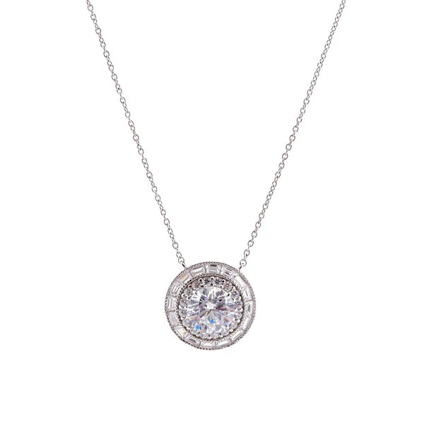 Sybella Bonnie Silver Cubic Zirconia Pendant