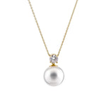 Sybella Fleur Gold Pearl Necklace