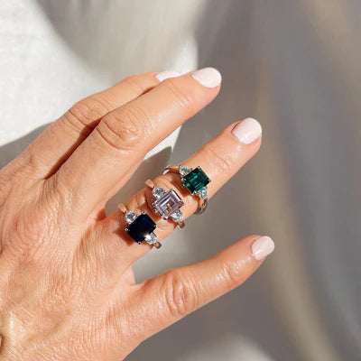 Sybella Paris Green Baguette Ring