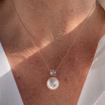 Sybella Fleur Rose Gold Pearl Necklace