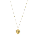 P2211 STARDUST Gold Plate Star Pendant on fine gold chain