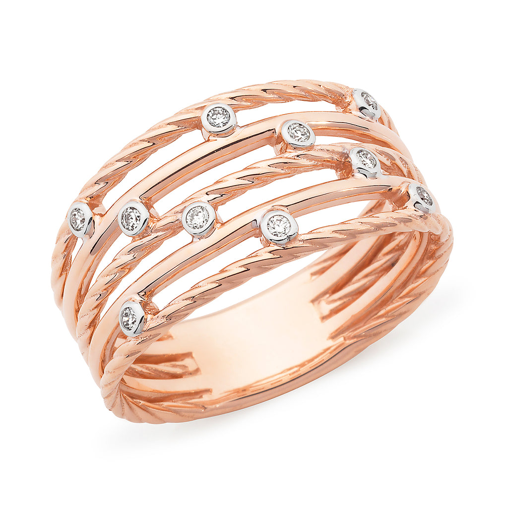 Diamond Bezel Set Diamond Dress Ring