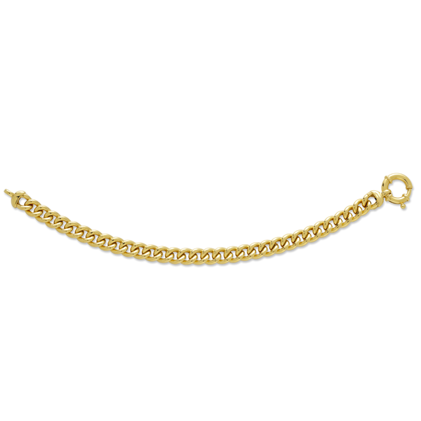 9ct Yellow Gold Silver Filled Curb Bracelet
