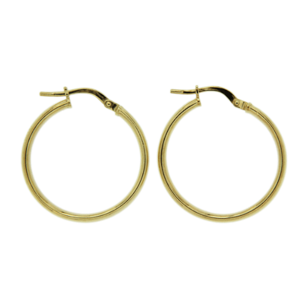 9ct gold bonded silver hoops (4734671061124) (7077528830116)