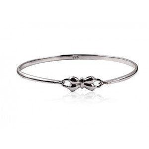 Sterling Silver Opening Baby Bow Bangle