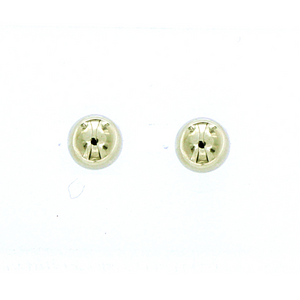 9ct Yellow Gold 10mm Half Dome Stud Earrings