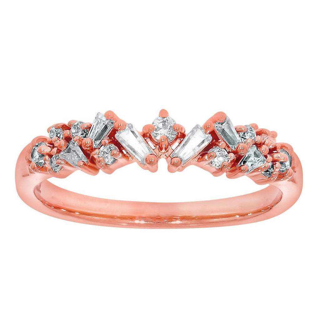 9ct Rose Gold Diamond-Set 0.25ct DreSterling Silver Ring (5853073670308) (7077283528868)