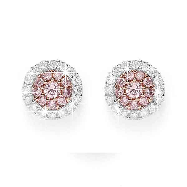 Desert Diamonds 9ct Pink Diamond Earrings (4696400593028) (7077540987044)
