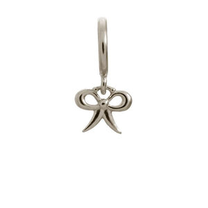 Endless Happy Bow Silver Charm