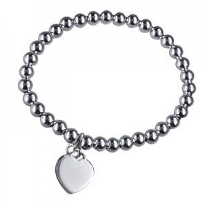 Ball bracelet with Heart Charm