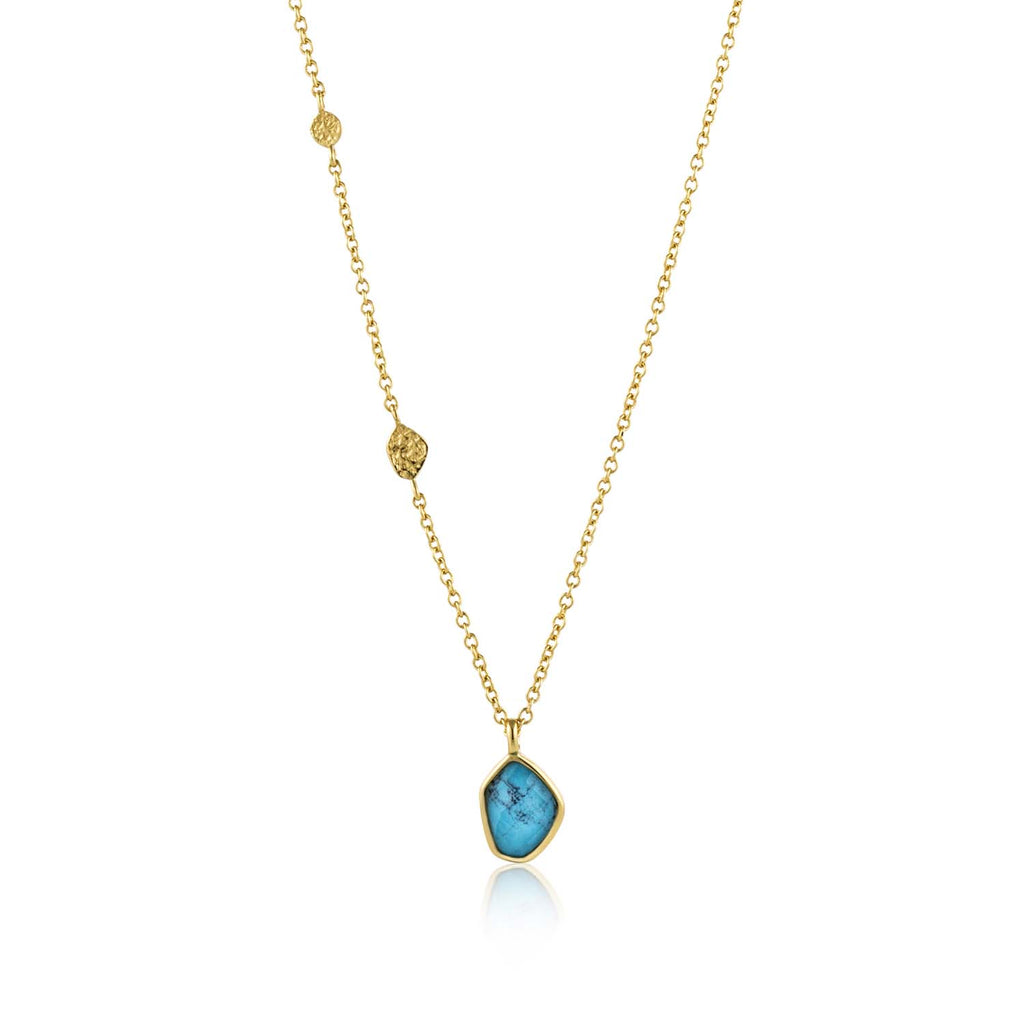 Ania Haie Mineral Turquoise Pendant Necklace 46-51cm