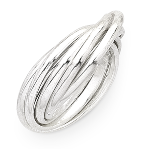Sterling Silver Tube Twist Ring