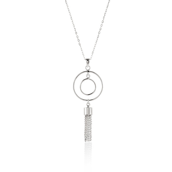 Sterling Silver tassle pendant with chain