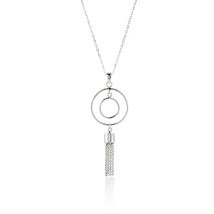 Sterling Silver tassle pendant with chain